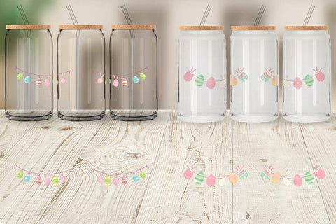 Glass Can Easter Garland Sublimation artnoy 