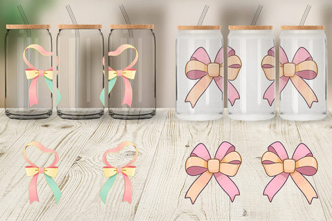 Glass Can Easter Ribbon Sublimation artnoy 