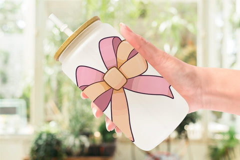 Glass Can Easter Ribbon Sublimation artnoy 