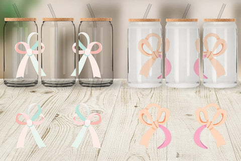 Glass Can Easter Ribbon Sublimation artnoy 