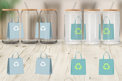 Glass Can Eco Bag Sublimation artnoy 