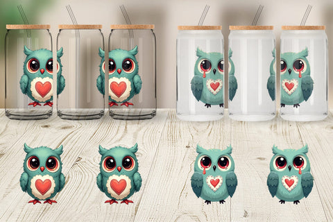 Glass Can Eerie Owl Journey Sublimation artnoy 