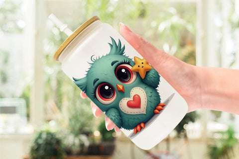 Glass Can Eerie Owl Journey Sublimation artnoy 