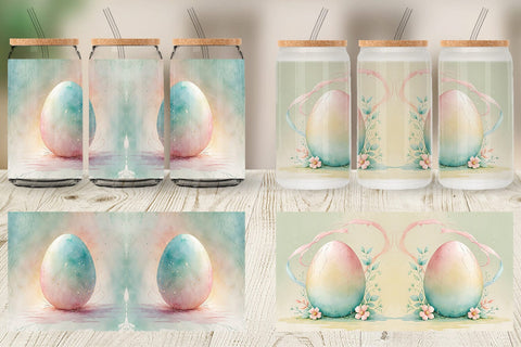 Glass Can Eggs Easter Sublimation artnoy 