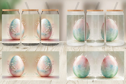 Glass Can Eggs Easter Sublimation artnoy 