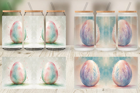 Glass Can Eggs Easter Sublimation artnoy 