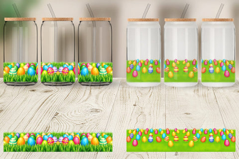 Glass Can Eggs on Grass Sublimation artnoy 