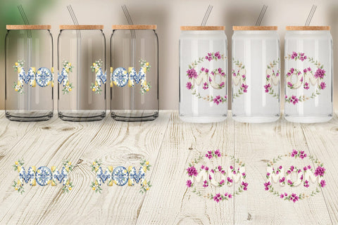 Glass Can Elegant Lemon MOM Mediterranean Sublimation artnoy 