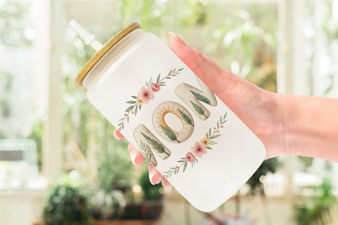 Glass Can Elegant Lemon MOM Mediterranean Sublimation artnoy 