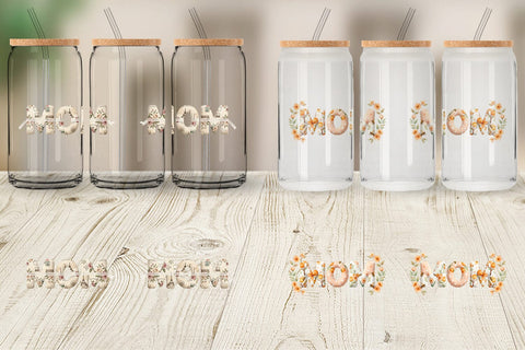 Glass Can Elegant Lemon MOM Mediterranean Sublimation artnoy 