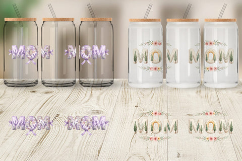 Glass Can Elegant Lemon MOM Mediterranean Sublimation artnoy 