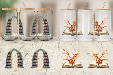 Glass Can Enchanted Reading Nook Sublimation artnoy 