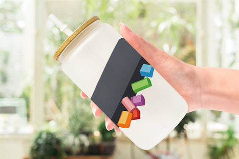 Glass Can Eraser and Chalk Sublimation artnoy 