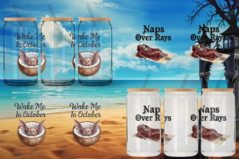 Glass Can Eternally Lazy Goth Summer Quote Sublimation artnoy 