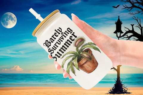 Glass Can Eternally Lazy Goth Summer Quote Sublimation artnoy 