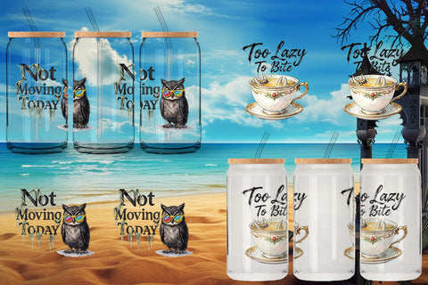 Glass Can Eternally Lazy Goth Summer Quote Sublimation artnoy 