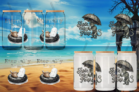 Glass Can Eternally Lazy Goth Summer Quote Sublimation artnoy 