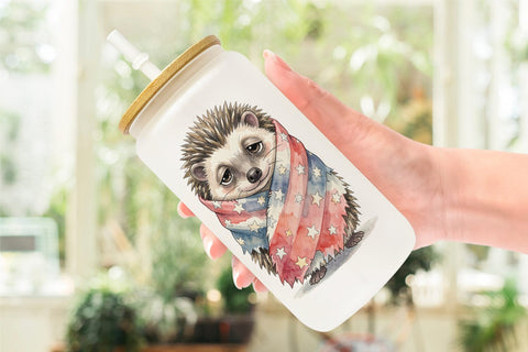 Glass Can Exhausted BBQ Animal Burnout Vibes Sublimation artnoy 