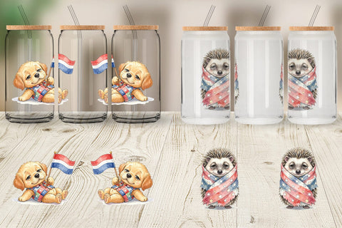 Glass Can Exhausted BBQ Animal Burnout Vibes Sublimation artnoy 