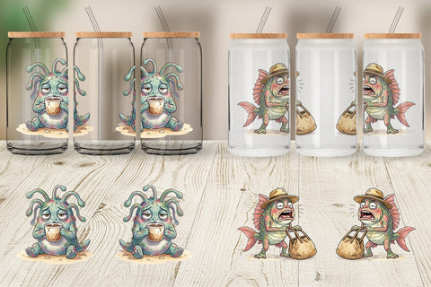 Glass Can Exhausted Mutant Beach Sublimation artnoy 