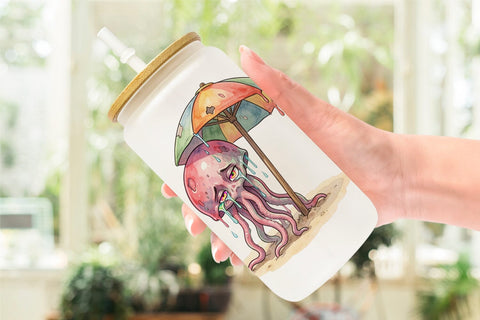 Glass Can Exhausted Mutant Beach Sublimation artnoy 
