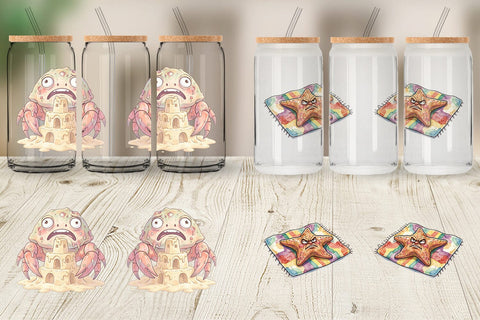 Glass Can Exhausted Mutant Beach Sublimation artnoy 
