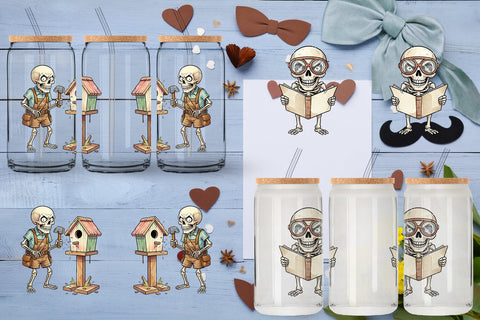 Glass Can Failed DIY Dad Bone Watercolor Sublimation artnoy 