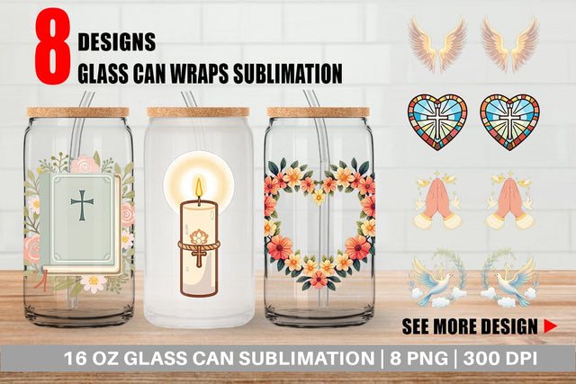 Glass Can Faithful Pastels Sublimation artnoy 