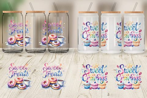 Glass Can Fall Bakery & Coffee Quotes Sublimation artnoy 