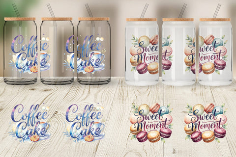 Glass Can Fall Bakery & Coffee Quotes Sublimation artnoy 