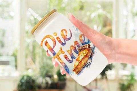 Glass Can Fall Bakery & Coffee Quotes Sublimation artnoy 