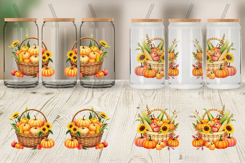 Glass Can Fall Fruit Sublimation artnoy 