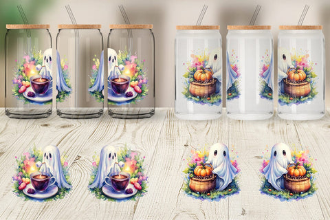 Glass Can Fall Pumpkin Spice Coffee Sublimation artnoy 