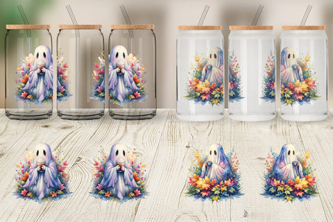 Glass Can Fall Pumpkin Spice Coffee Sublimation artnoy 