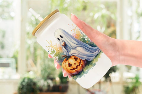 Glass Can Fall Pumpkin Spice Coffee Sublimation artnoy 