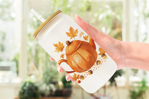 Glass Can Fall Watercolor Set Sublimation artnoy 