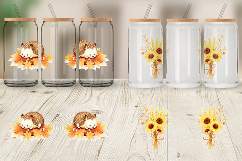 Glass Can Fall Watercolor Set Sublimation artnoy 