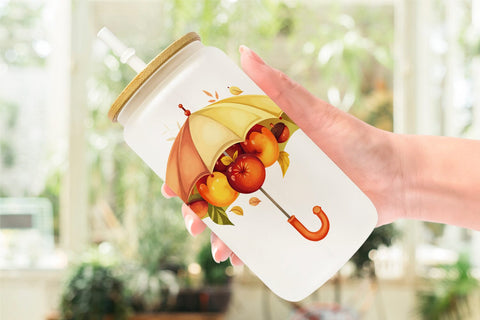 Glass Can Fall Watercolor Set Sublimation artnoy 