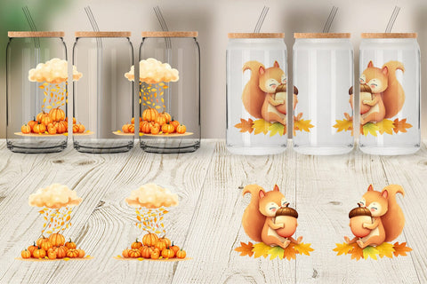 Glass Can Fall Watercolor Set Sublimation artnoy 