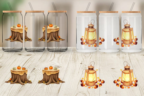 Glass Can Fall Watercolor Set Sublimation artnoy 