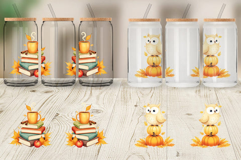 Glass Can Fall Watercolor Set Sublimation artnoy 