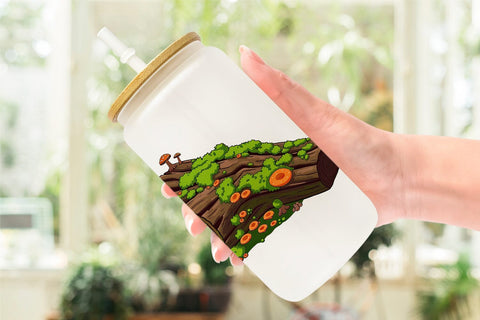 Glass Can Fallen Log Sublimation artnoy 