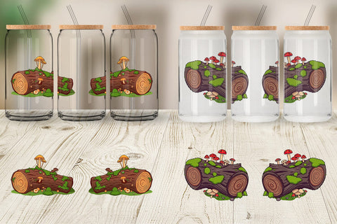 Glass Can Fallen Log Sublimation artnoy 