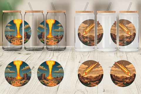 Glass Can Falling Meteor Sublimation artnoy 