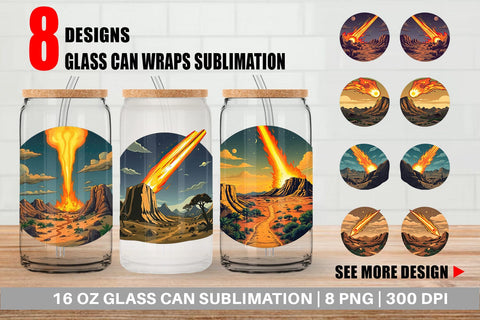 Glass Can Falling Meteor Sublimation artnoy 