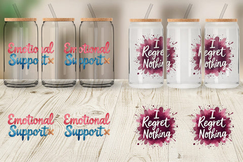 Glass Can Financially Questionable Humor Sublimation artnoy 