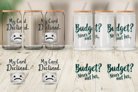 Glass Can Financially Questionable Humor Sublimation artnoy 