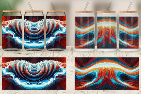 Glass Can Flowing Liquid Paint Sublimation artnoy 