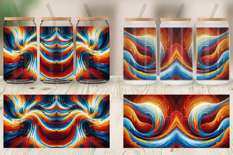 Glass Can Flowing Liquid Paint Sublimation artnoy 