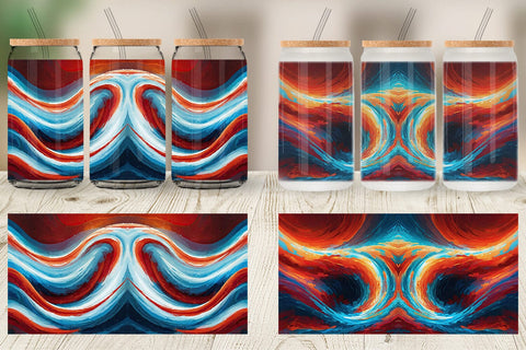 Glass Can Flowing Liquid Paint Sublimation artnoy 